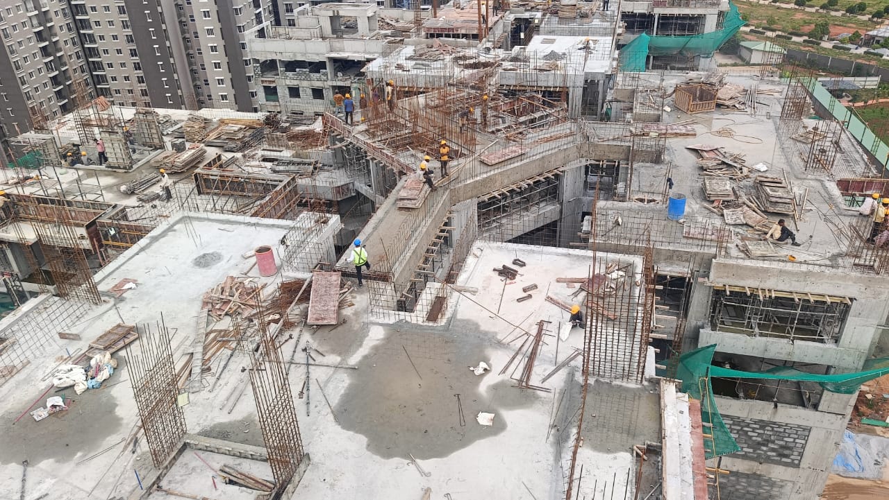 Tower L – Milestone Release –“On Casting of Terrace slab” – Status as on 08th