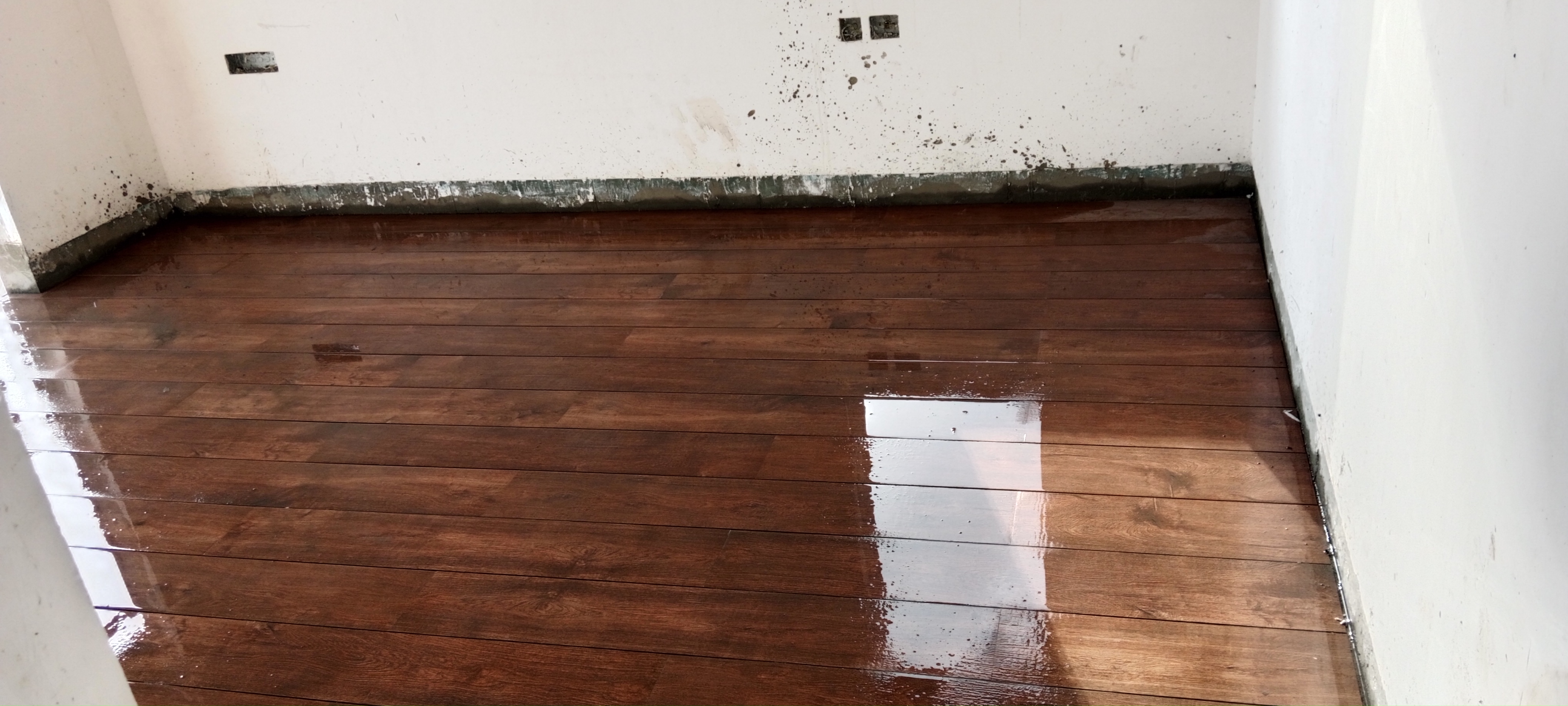 Finishing works in progress