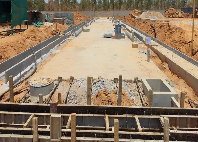 Storm water drains  works in progress.