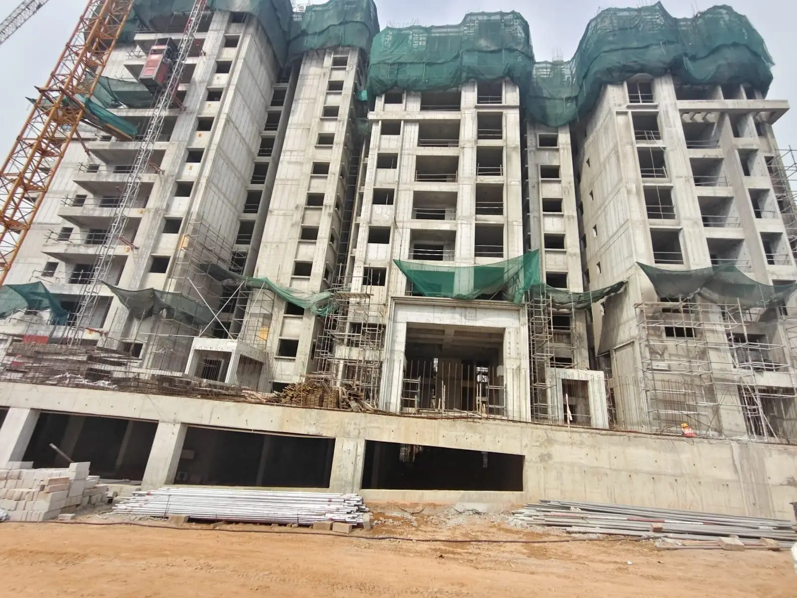 Tower A - Milestone Release -"On Casting of Tenth floor slab" - Status as on 16th May