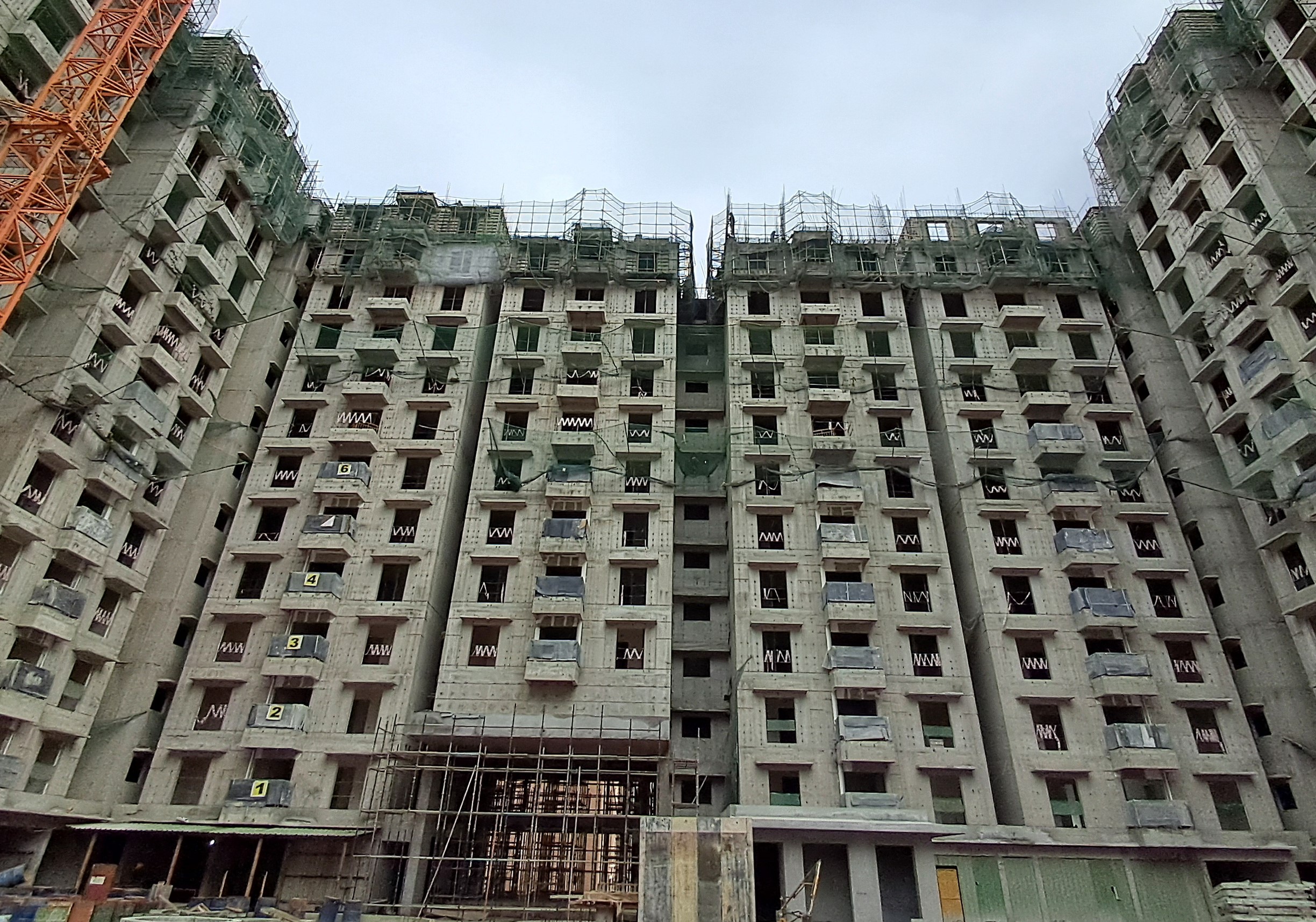 Wing B – Milestone Release –“ On Casting of Twelfth floor slab” – Status as on 17th