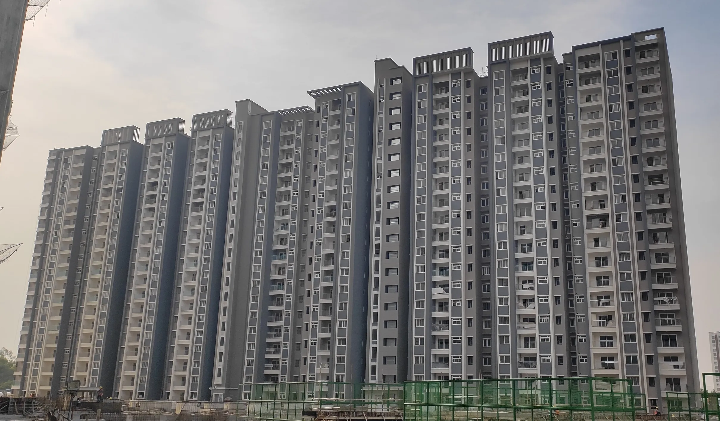 TOWER D & E –External painting activities are in progress.