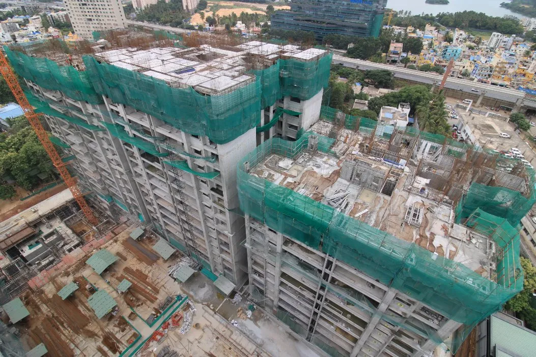 Tower E –17th Floor Slab In Progress