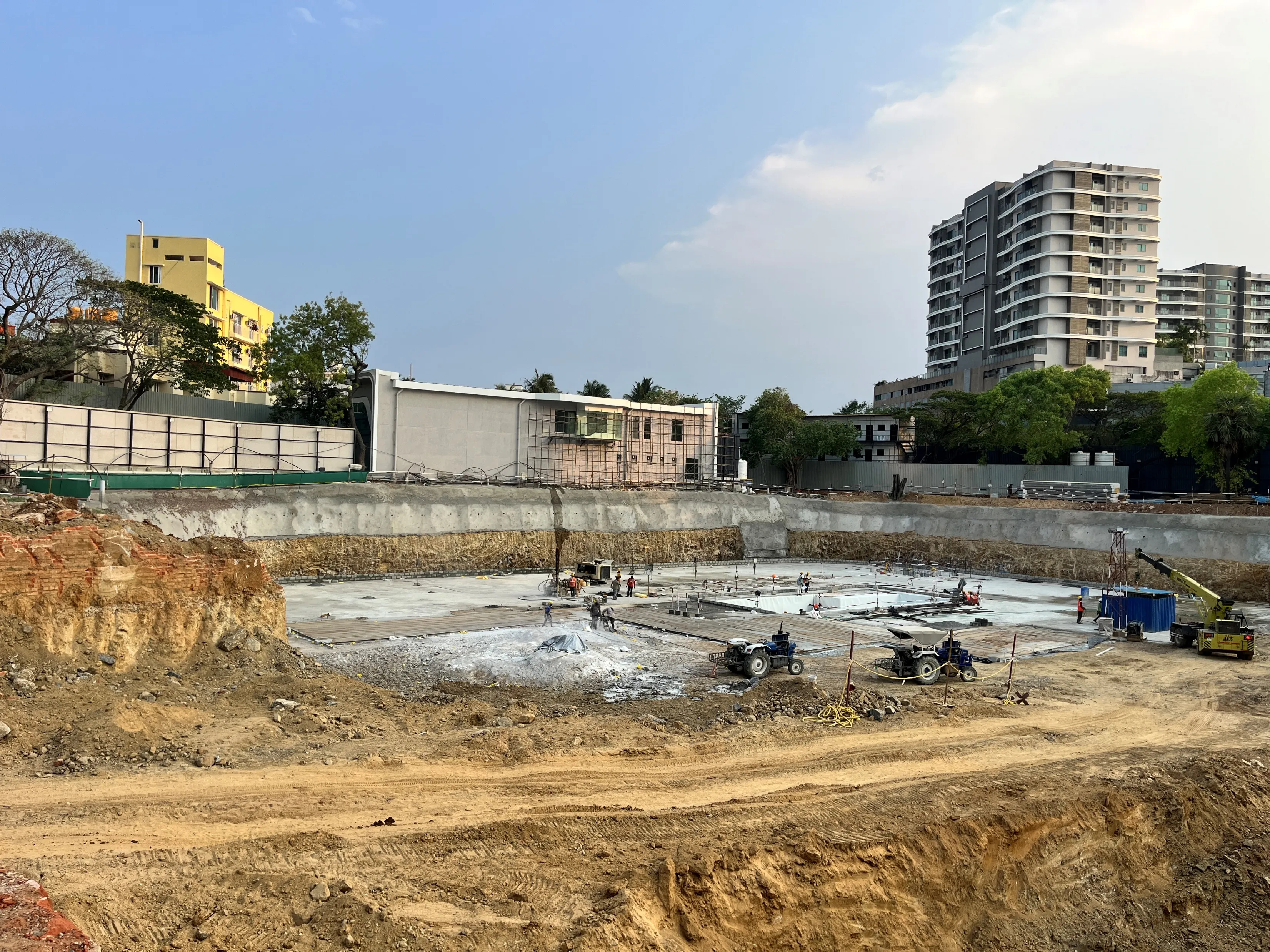 Excavation & PCC work in progress