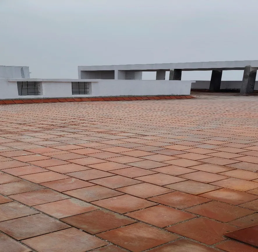 Above terrace activities Waterproofing completed Flooring completed Terrace painting completed