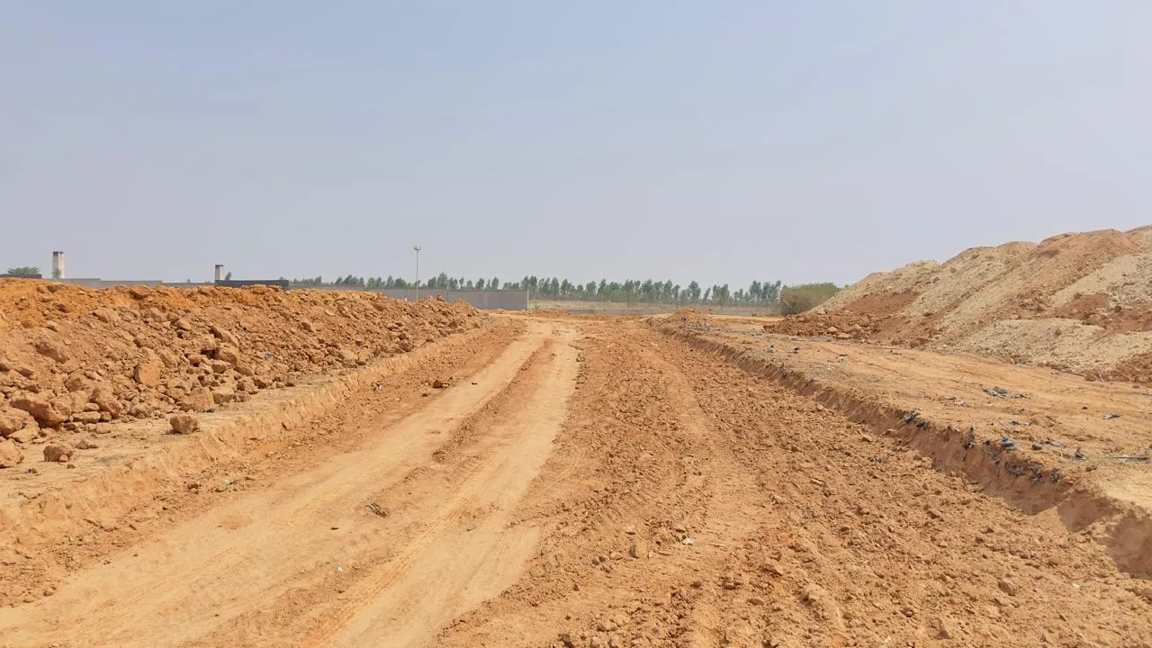 Road formation works in progress.