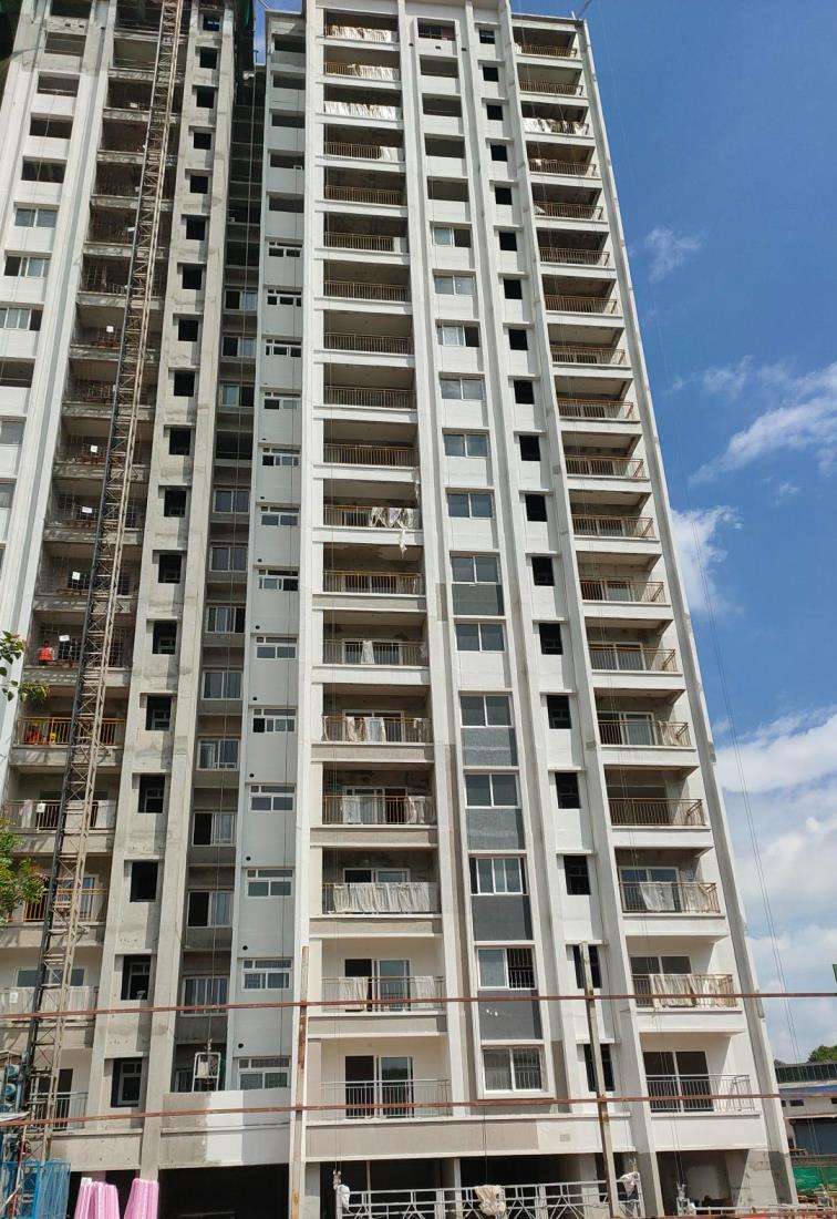 Tower D – External Painting activities are in progress