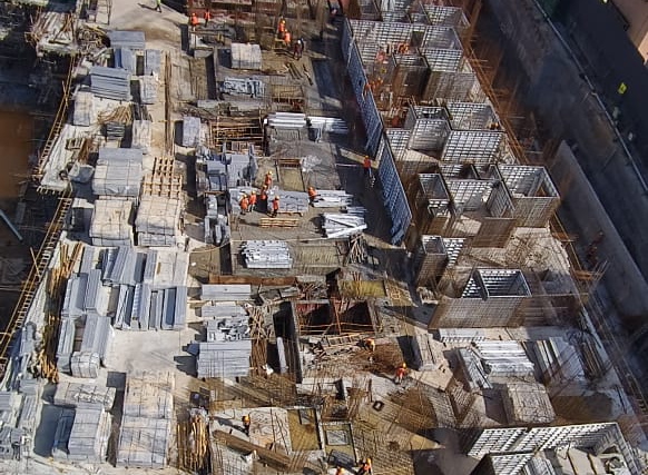 Tower-F Ground floor slab completed on 30.10.2025