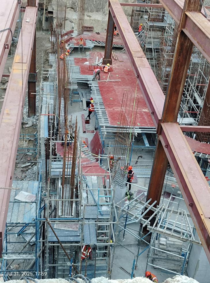 Ramp Shuttering in Basement 3 Pour 3