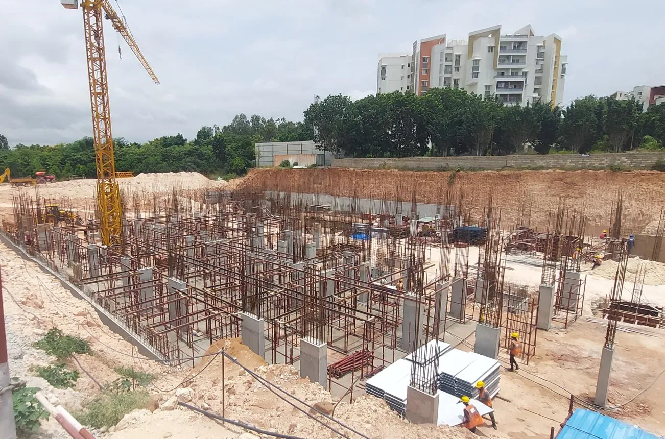 Upper Basement Slab | Shuttering work in progress