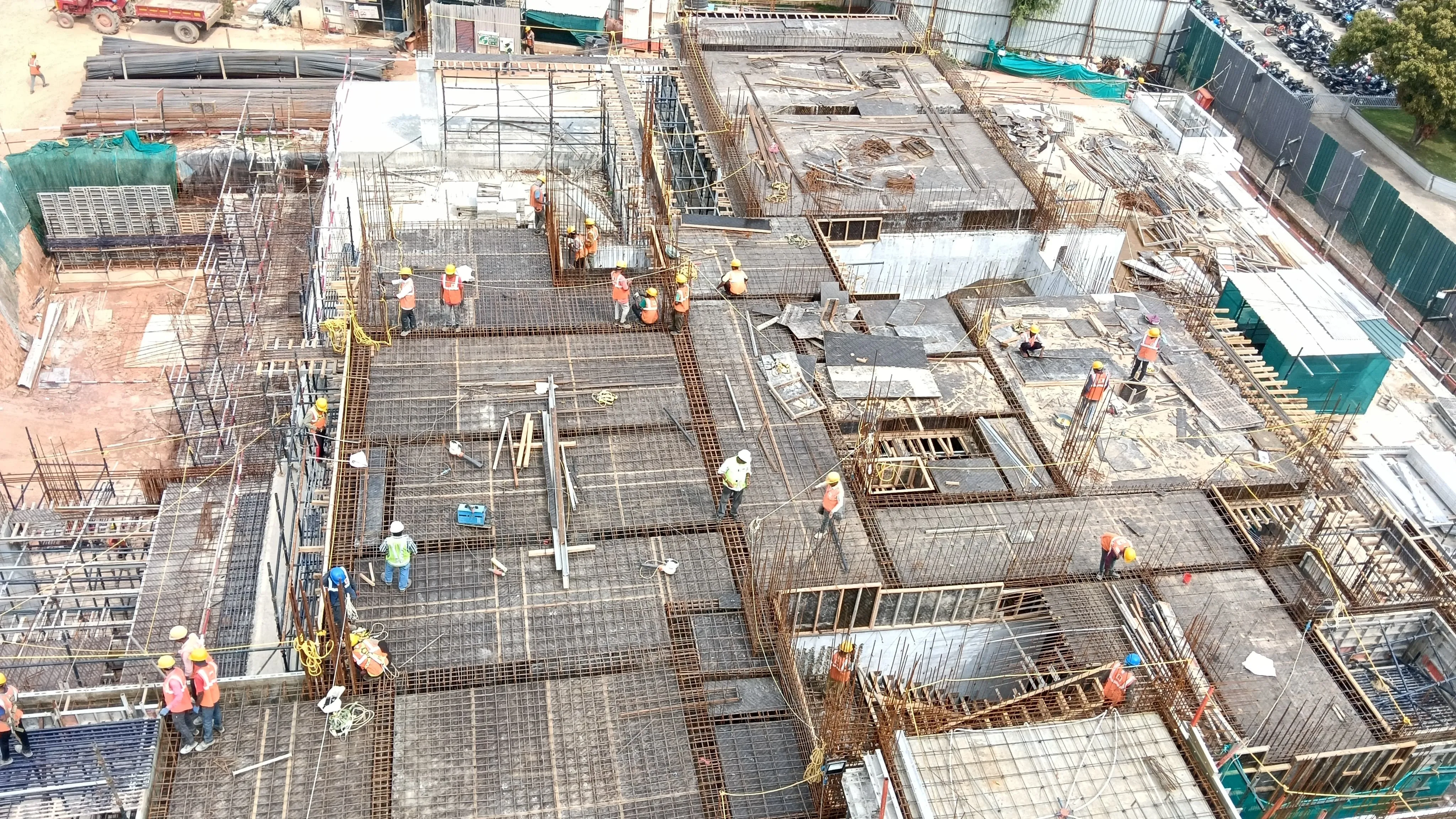 Club House - 1st floor Clubhouse Slab Shuttering and Reinforcement work in progress