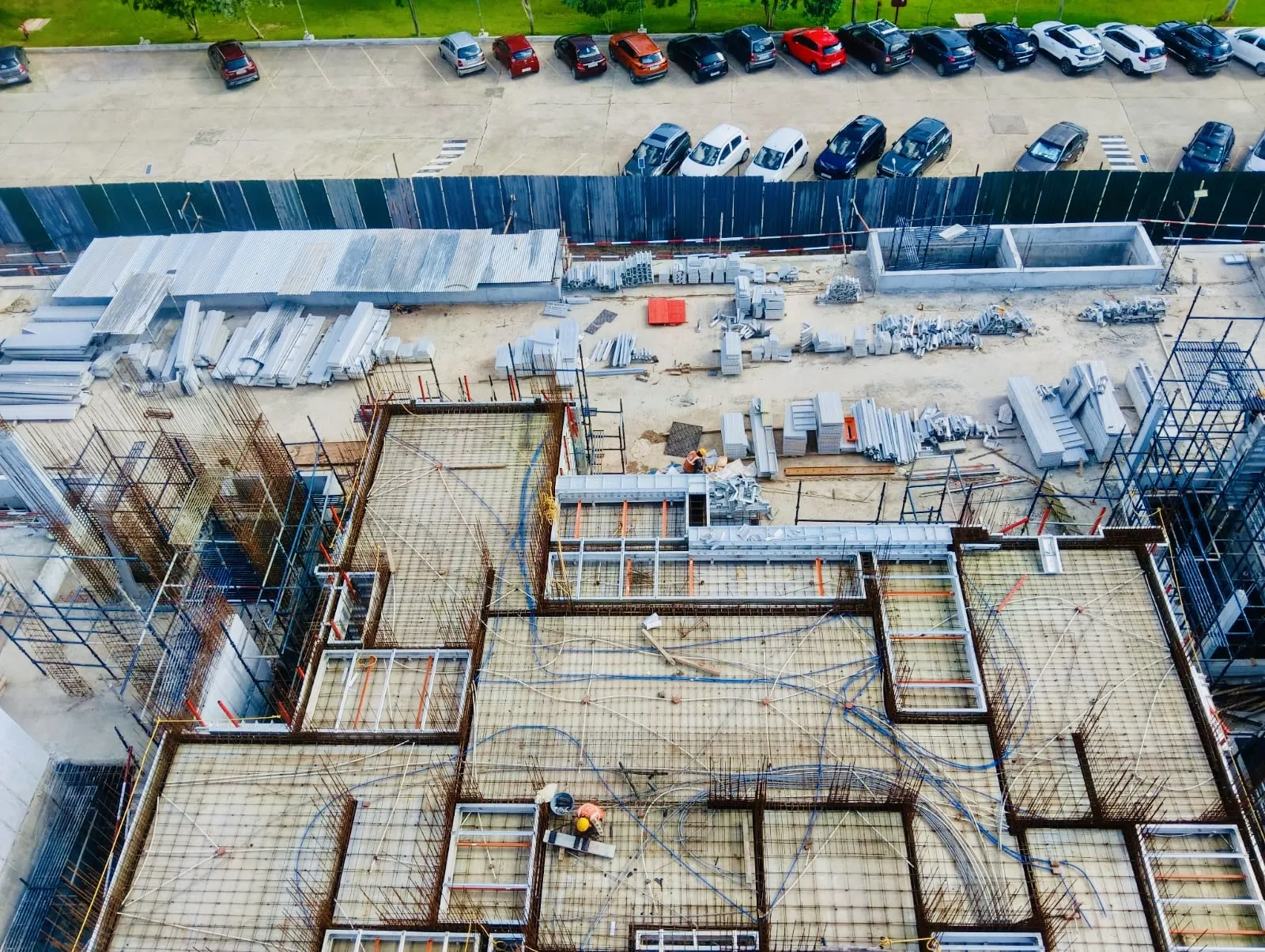 Tower A - Ground floor to 1st floor | Wall shuttering and Reinforcement work in progress
