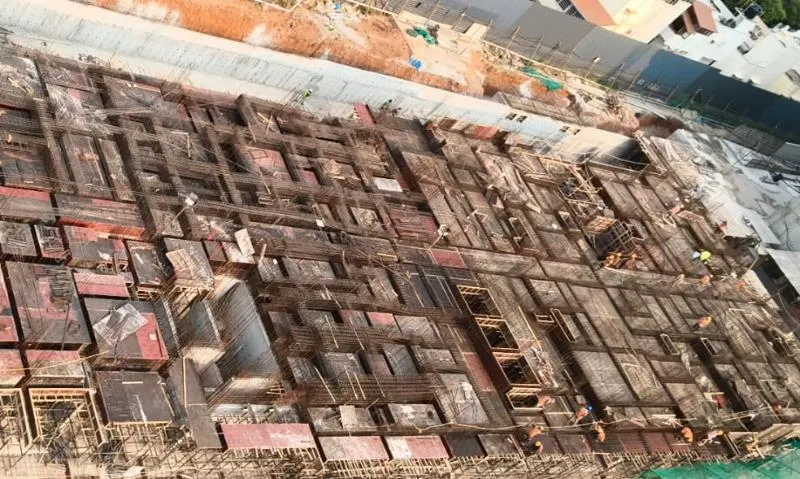 Tower – D: Ground floor Slab works in progress