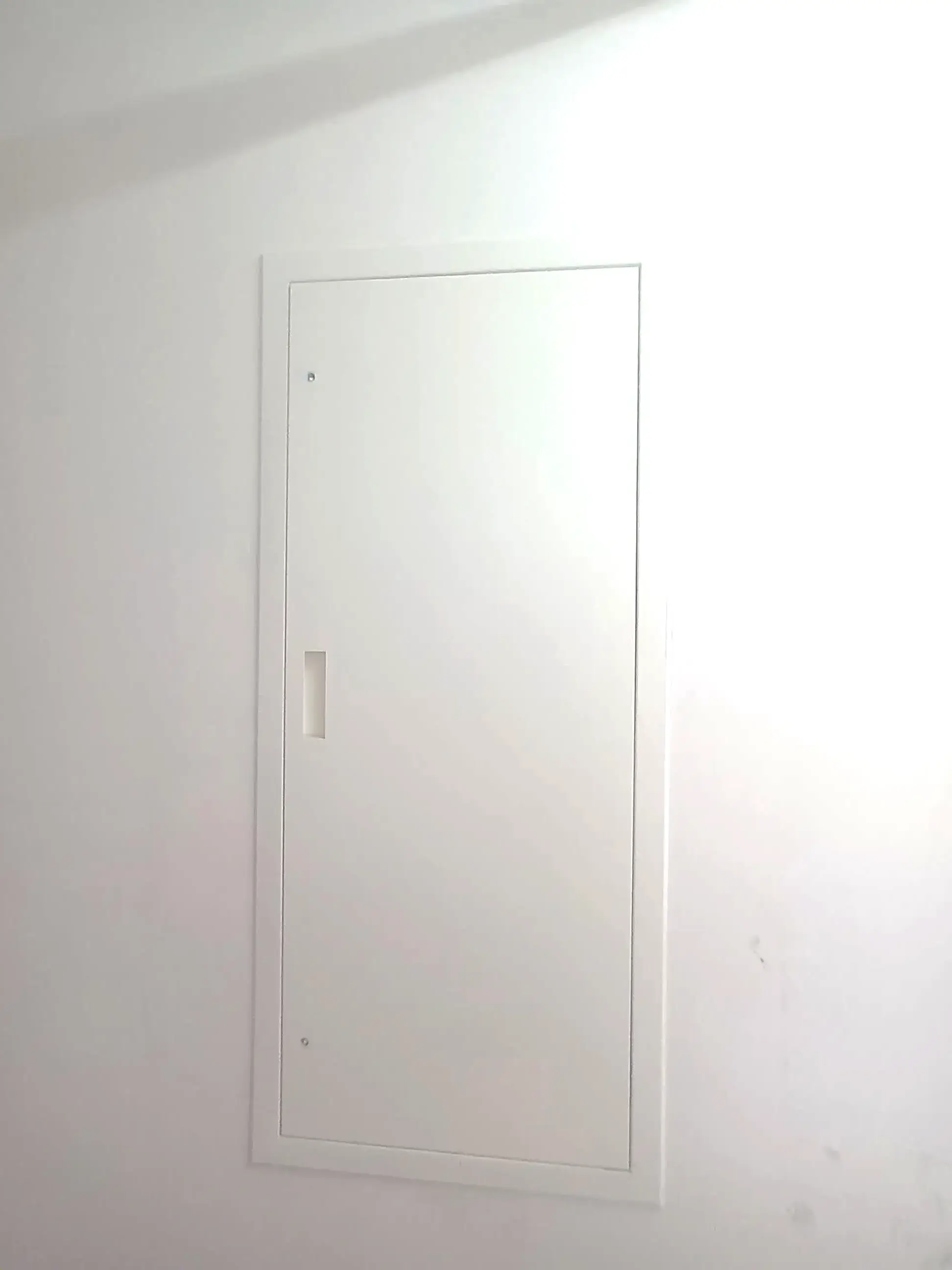 Plumbing and Electrical Shaft Door Installation work in progress
