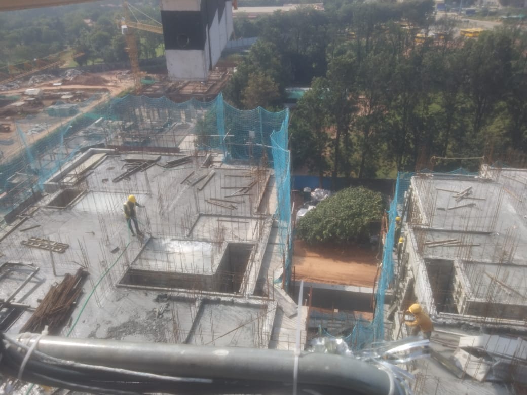 Eight Floor shuttering & reinforcement work  is in progress
