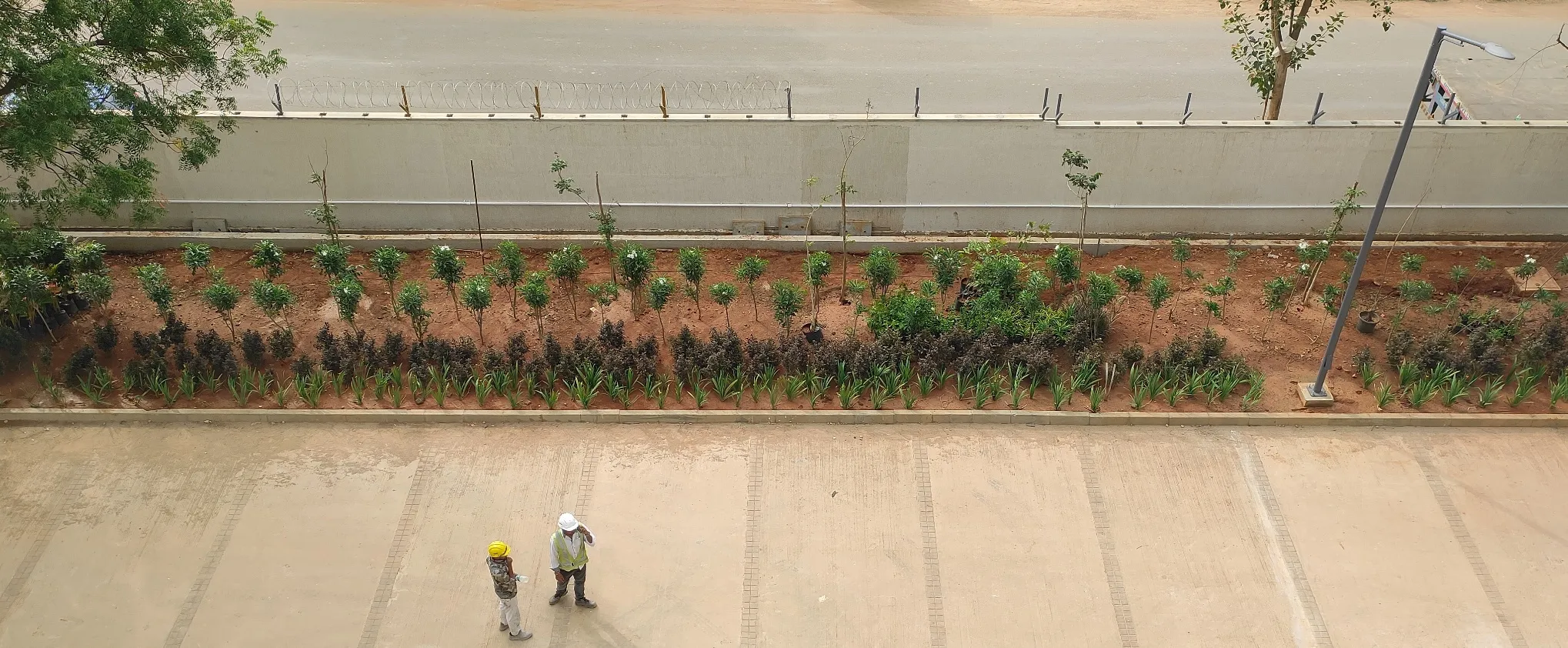 Phase 1| Compound wall work is in progress