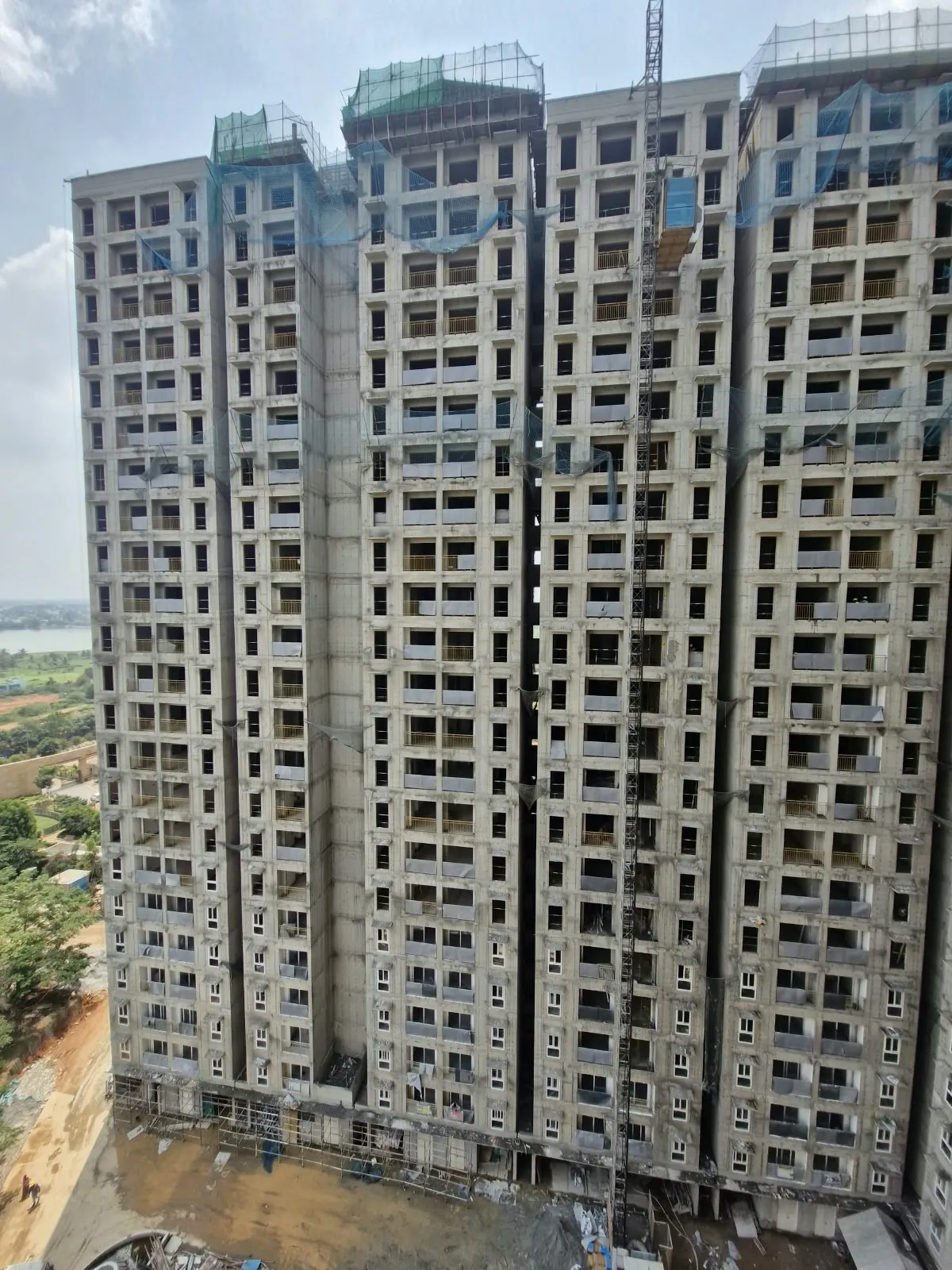 Wing C –  Above terrace works in progress