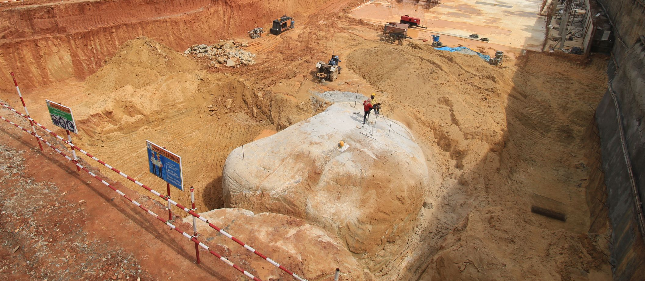 TOWER – B: Tower area excavation works in progress.