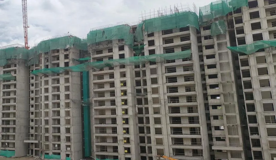 TOWER – K: Terrace floor slab completed.