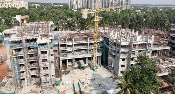 Ebony Structure Work Status - Tower-A 6th Floor In Progress & Tower-B 5th Floor In Progress