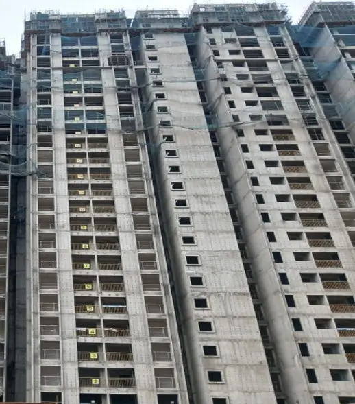 Twenty fifth floor shuttering & reinforcement works is in progress.