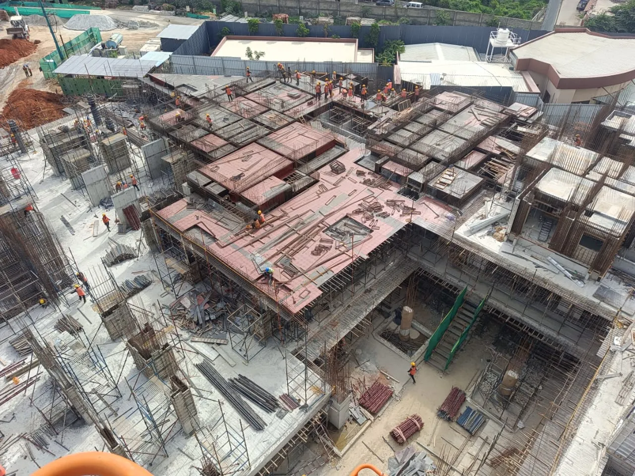 Tower B | Reinforcement & Shuttering work in progress for Ground floor Slab