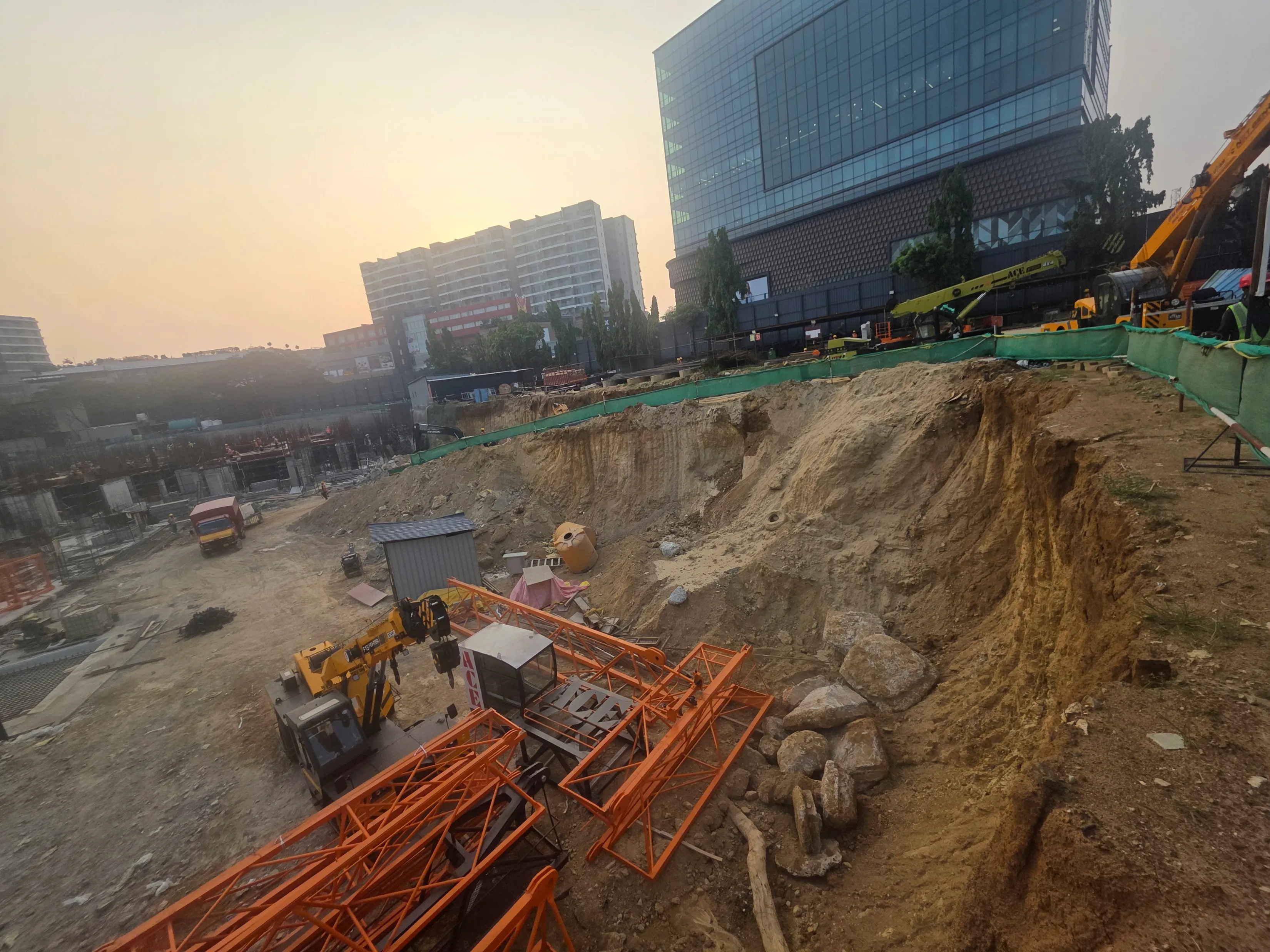 Tower 1 Excavation Work in Progress