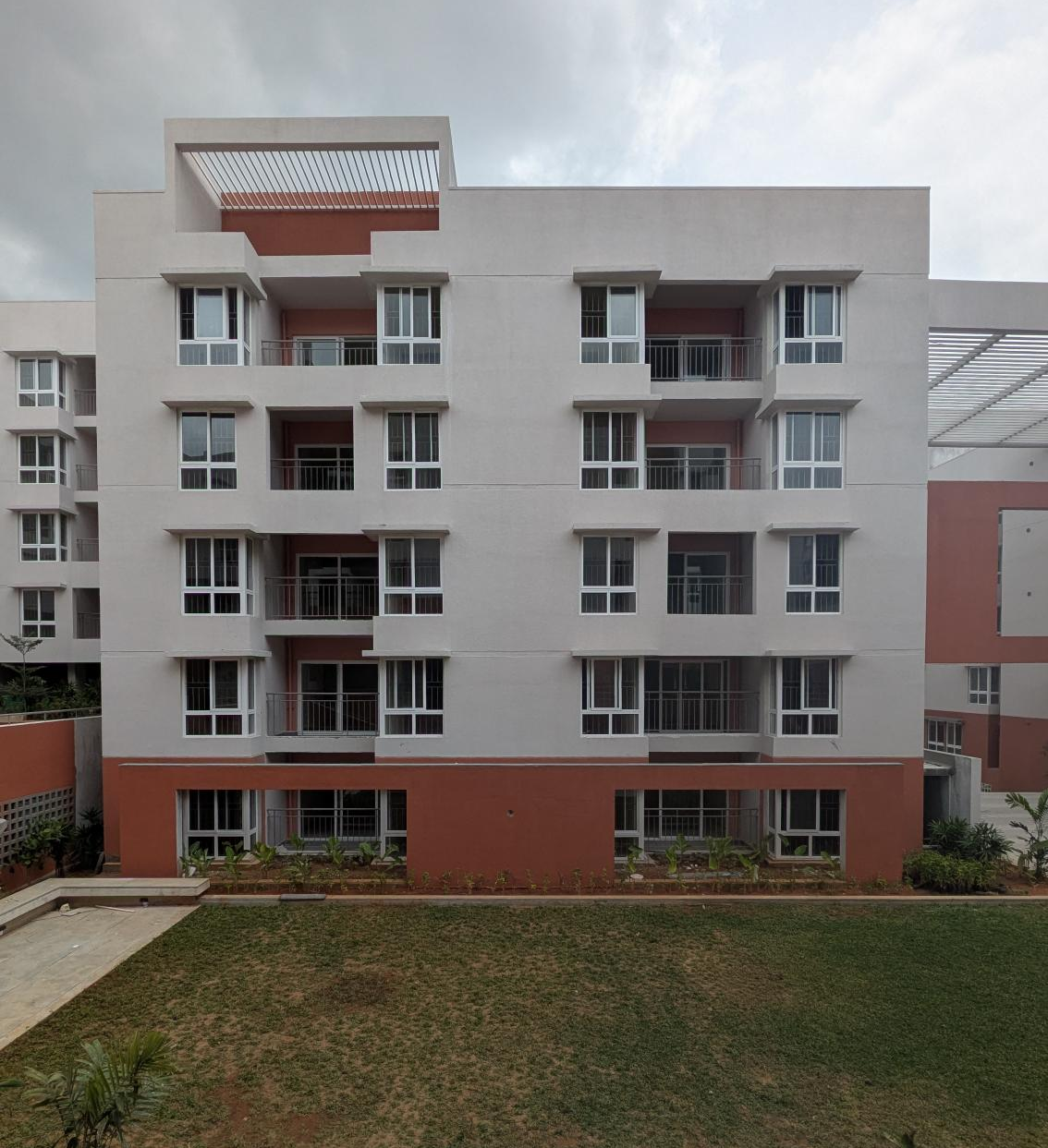 R Block   External paint work in progress. 16 flats QA certification completed. Terrace clay tile finishing work completed. Basement VDF completed. Lift installed. Common area (Lift lobby and staircase) finishing work in progress