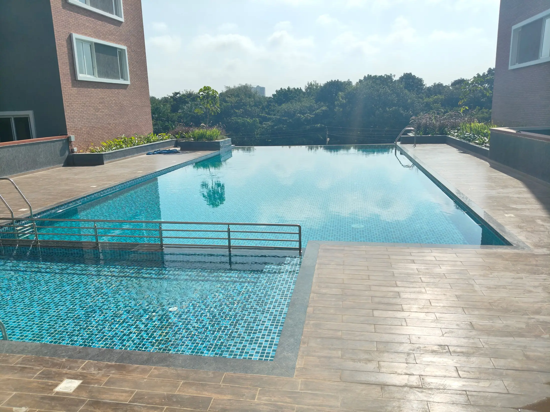 Swimming pool works completed