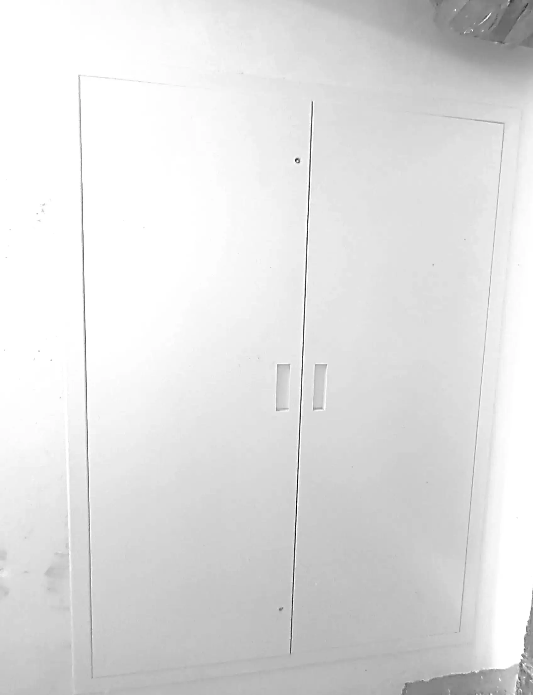 Plumbing and Electrical Shaft Door Installation work in progress