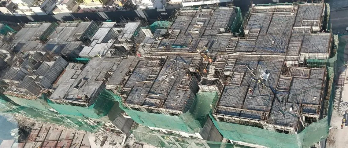 TOWER – L: Fourth floor slab Completed, Fifth floor works in progress