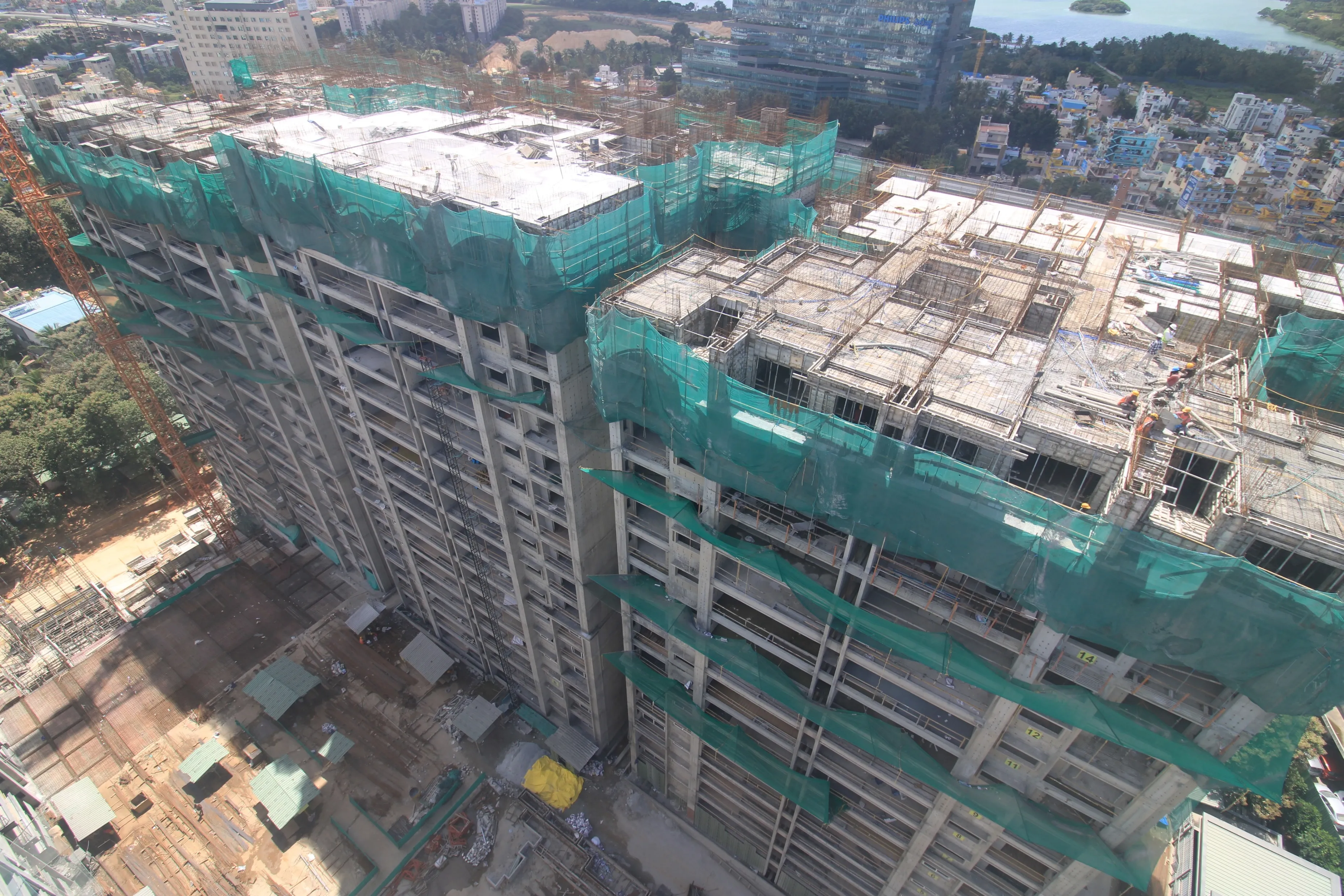TOWER C – LOWER TERRACE FLOOR SLAB IN PROGRESS