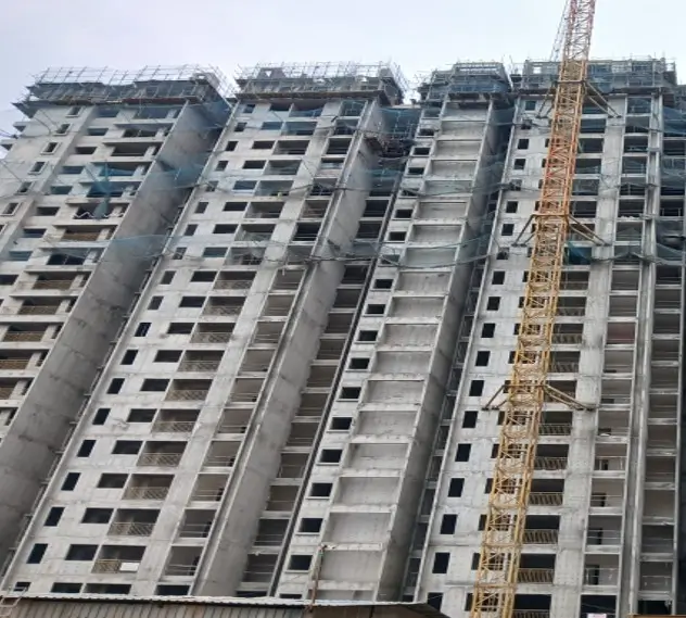 22nd floor shuttering & reinforcement works is in progress.