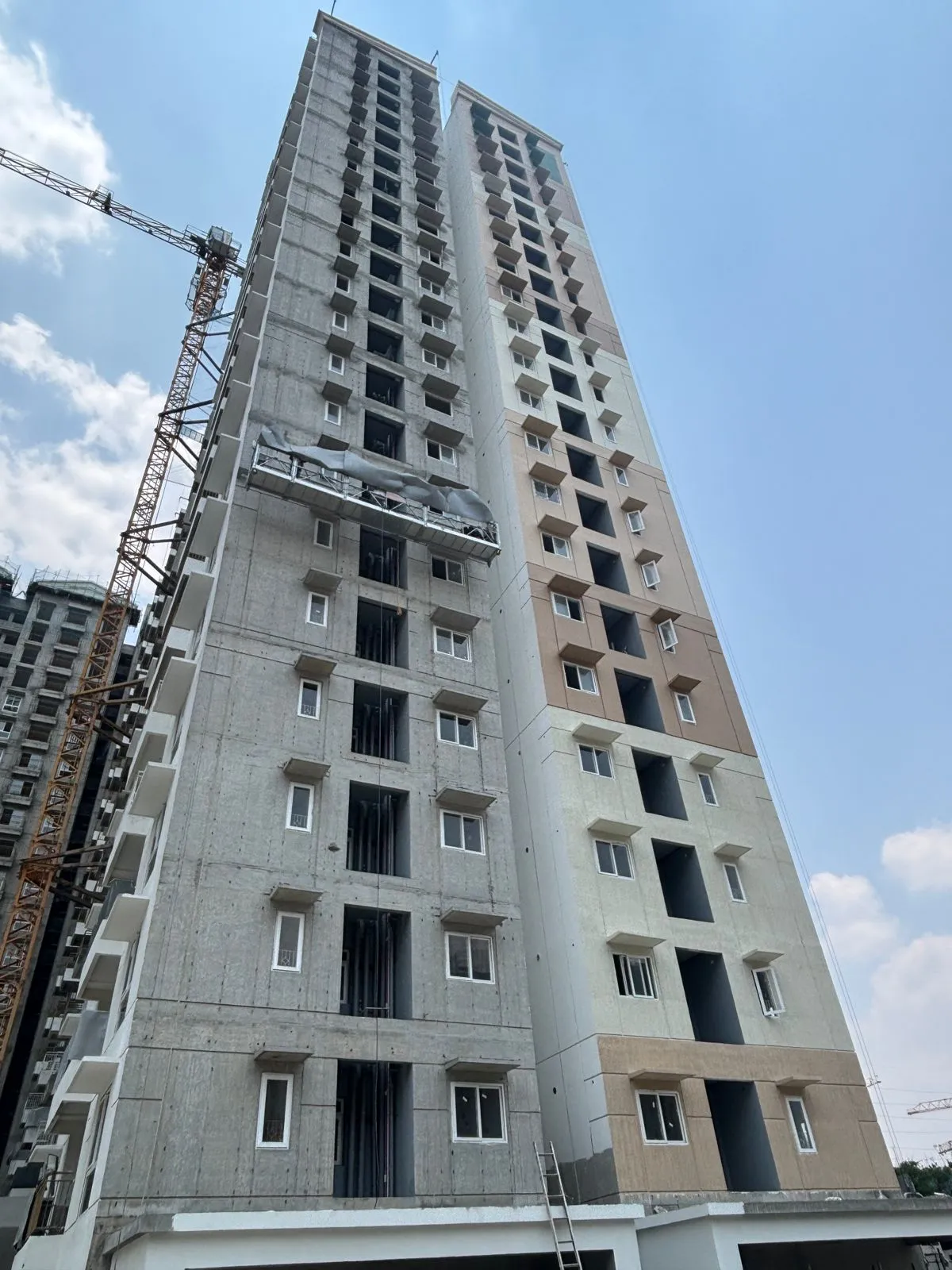 External painting work in progress