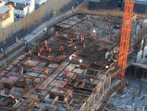 Tower – G: Ground floor slab work in progress