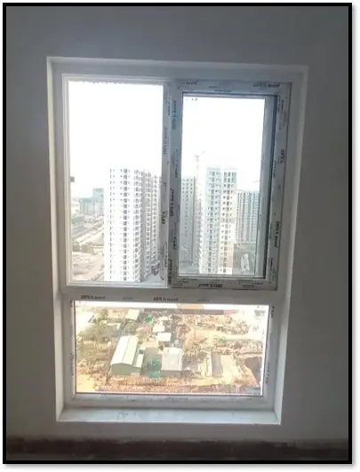 Internal flats Window Fixing in progress