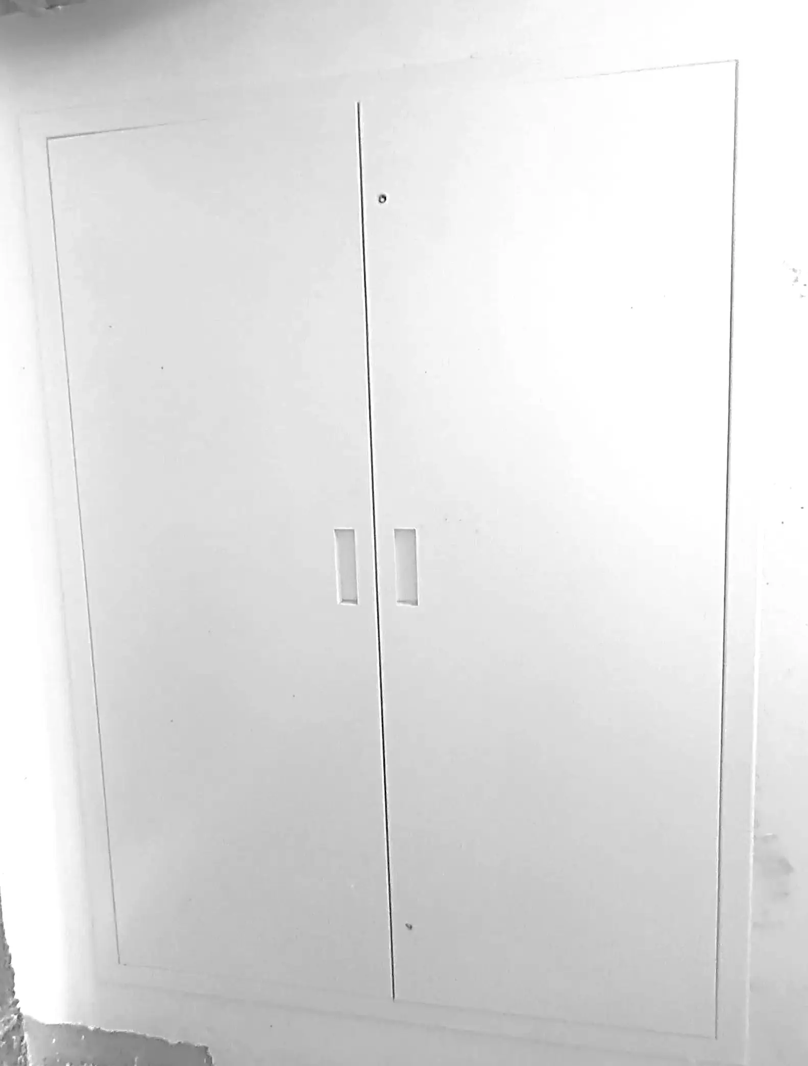 Plumbing and Electrical Shaft Door Installation work in progress