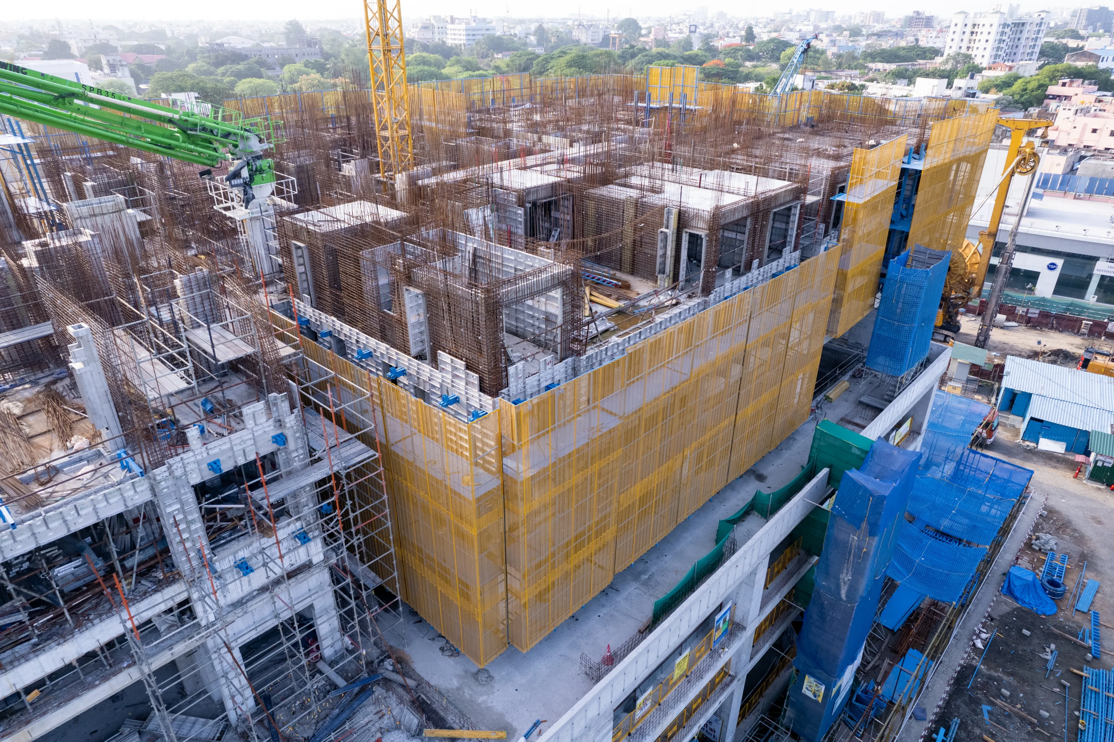 6th floor slab in progress