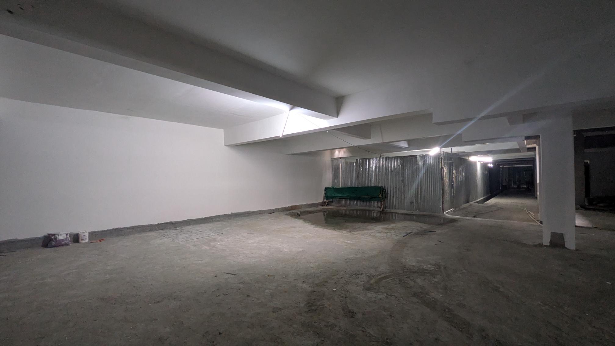 A & B Block – Basement Ceiling Painting Works