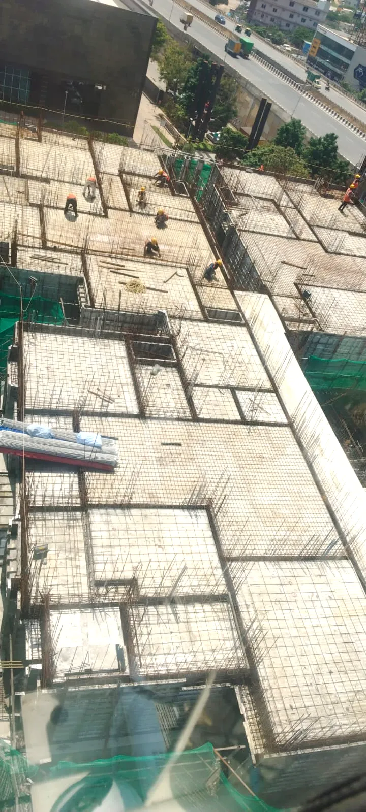 Tower B - 8th Floor |shuttering & Reinforcement work in progress for part of the slab