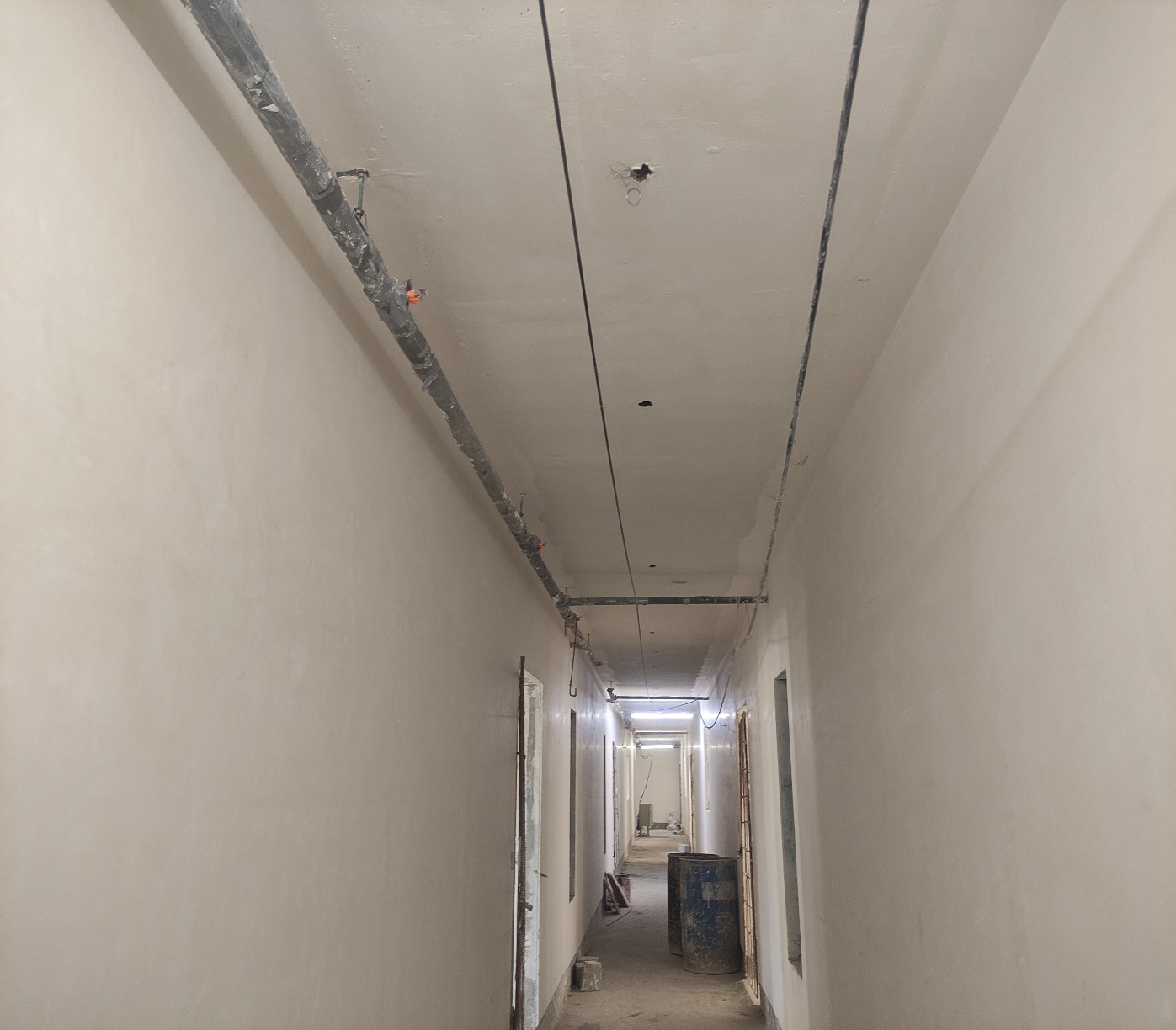 Corridor Gypsum Punning and Painting works have Started