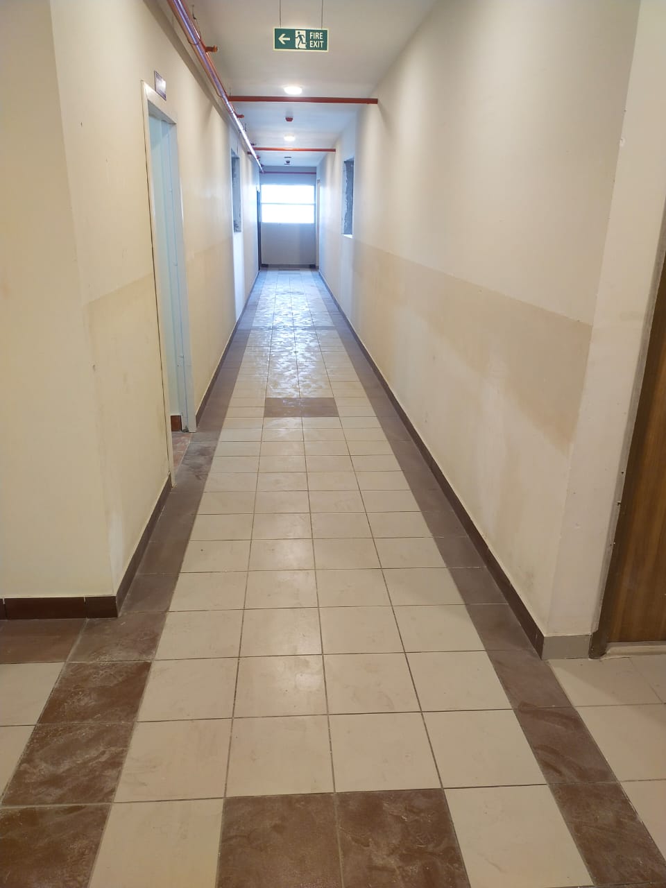Corridor painting and tiling