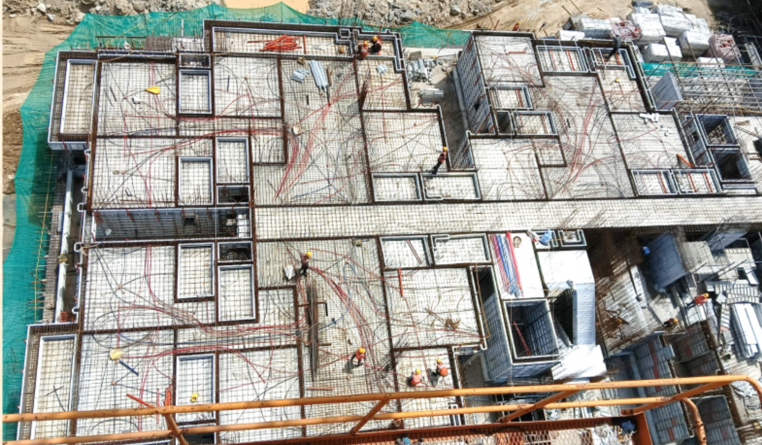 Ground floor to First Floor shuttering & Reinforcement work in progress