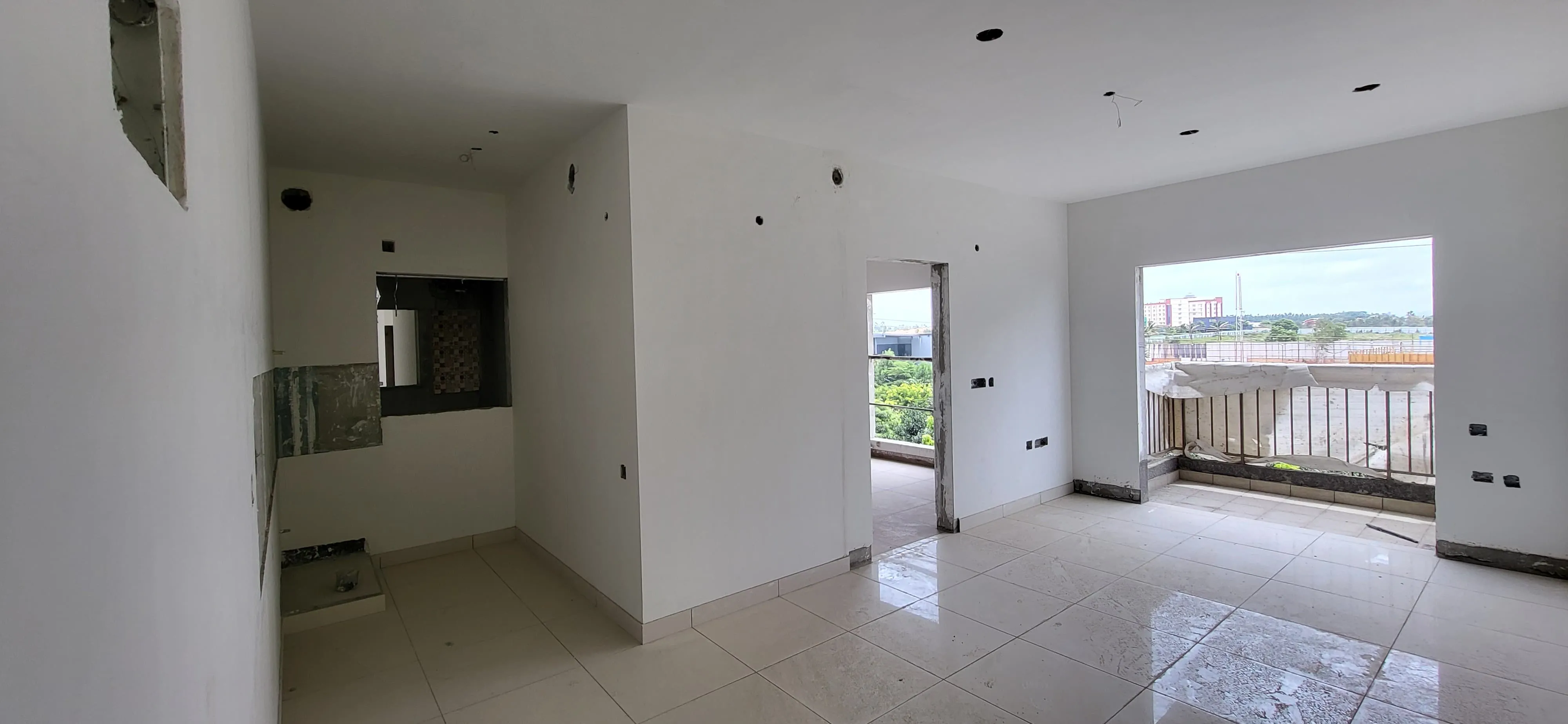 Tiling works Wing A B C | Flooring work in progress