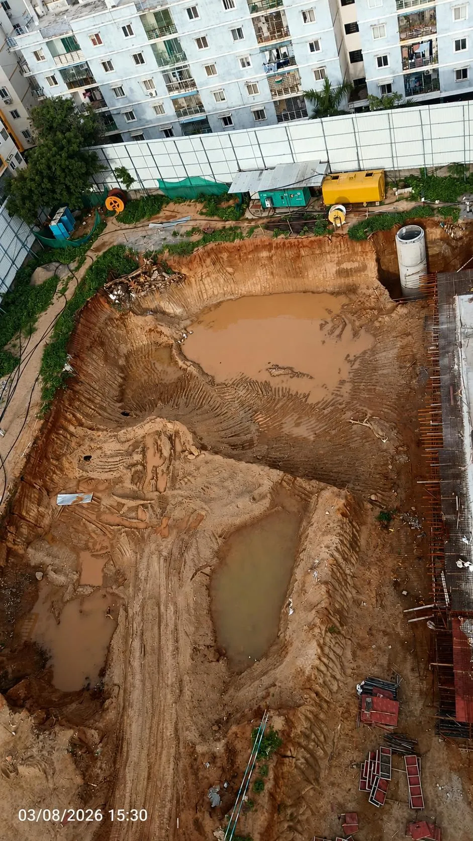 Tower A Excavation works in progress