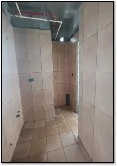 Internal flats Tiling work in progress