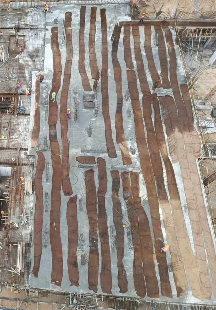 Upper Basement part slab is Casted, Part slab shuttering & Reinforcement is in progress