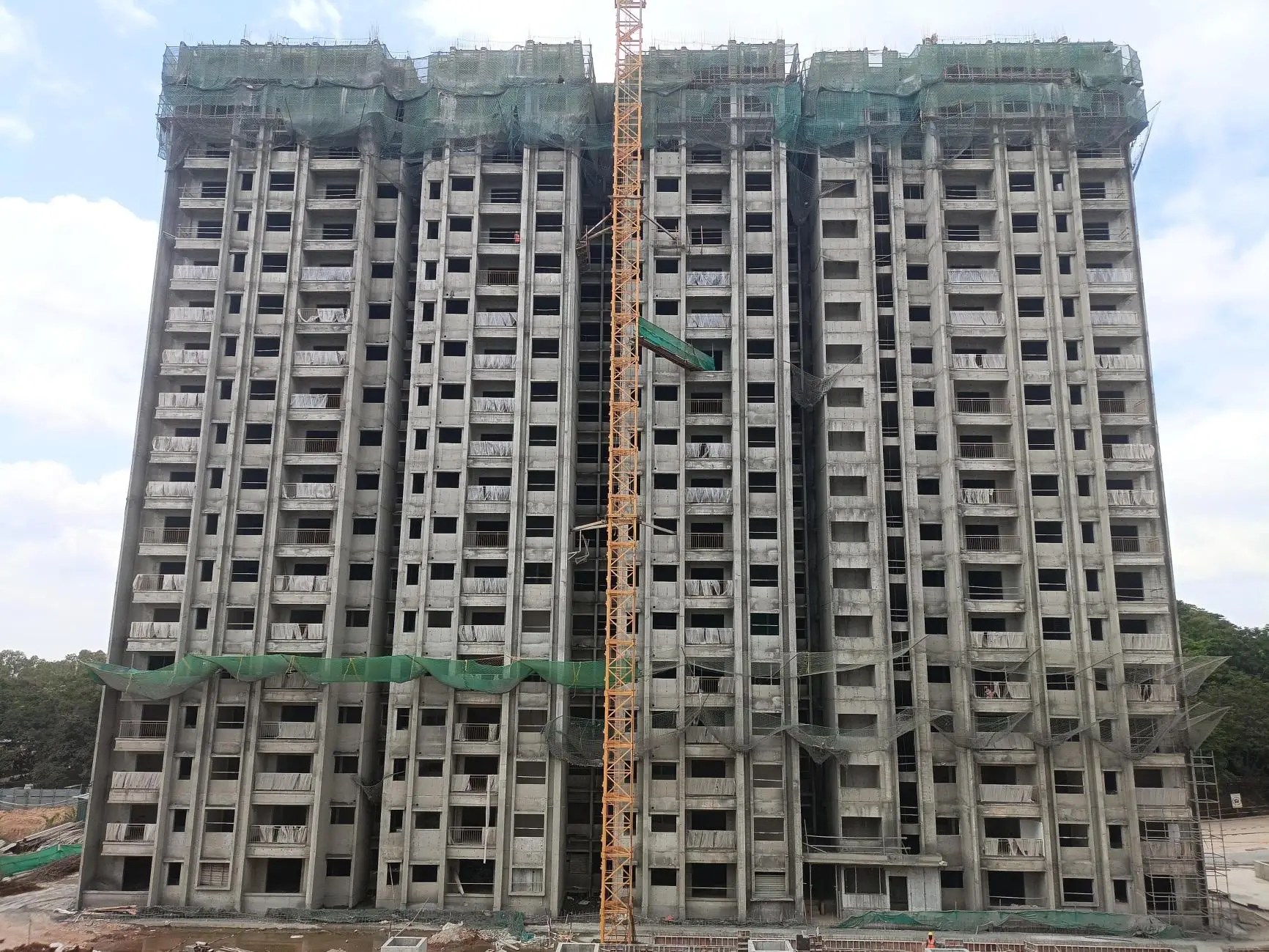 Brigade Calista (Phase-2) - Tower-A - Milestone release - "On Casting of Terrace slab"- Status as on 23rd