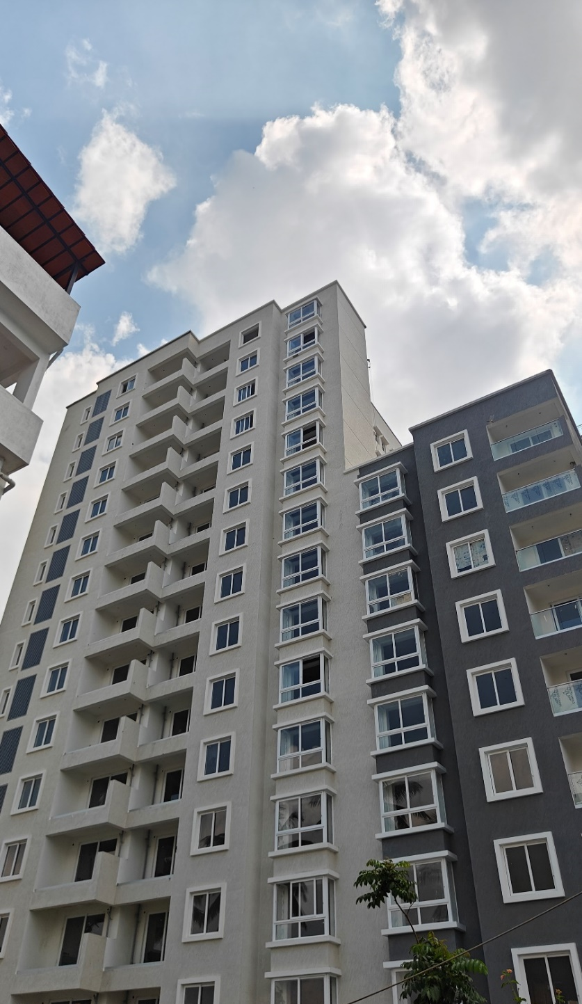 Tower- C: Windows & Door installation in progress.