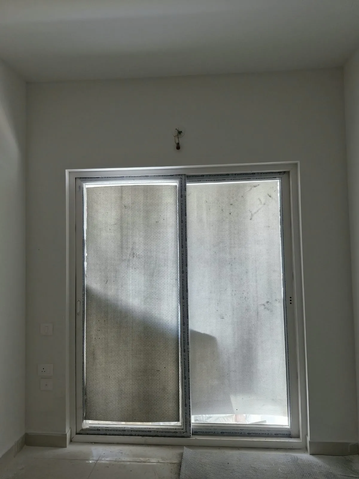 UPVC windows fixing work in progress